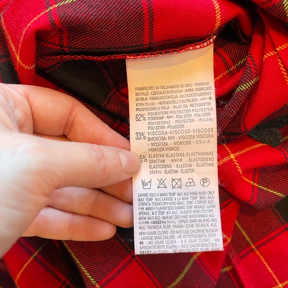 Rinascimento SZ S Red and Black Holiday Plaid Dress! - Picture 10 of 14